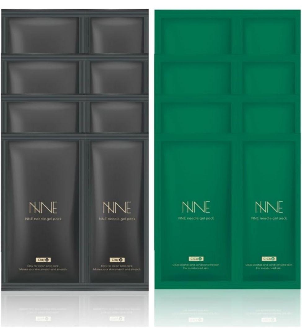 NNEニードル炭酸パック　黒緑　各4包セット