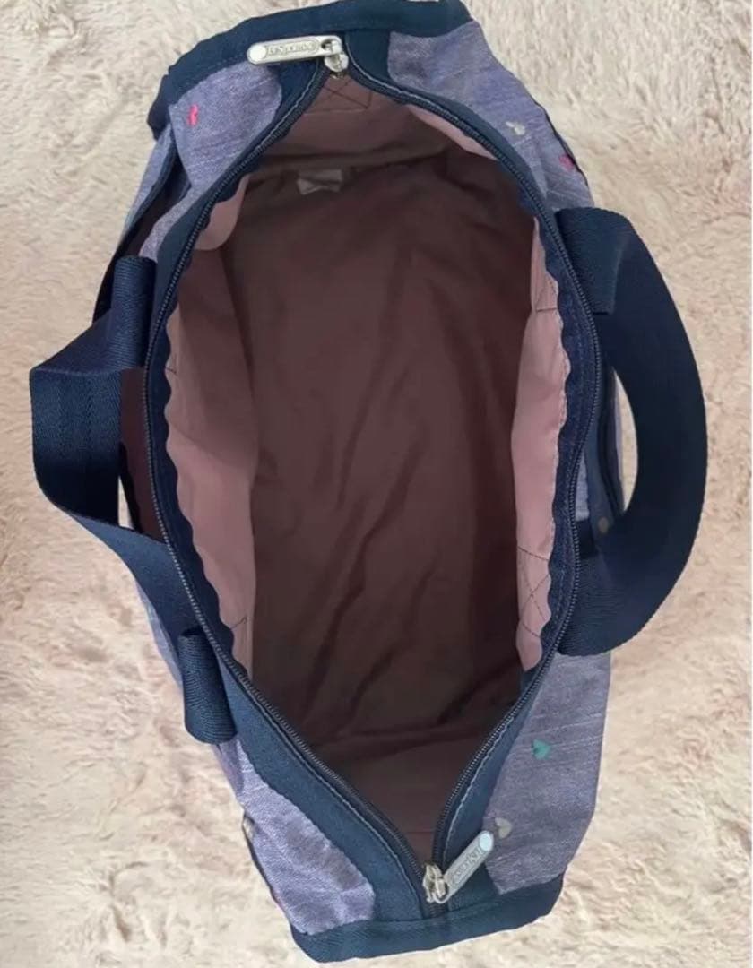 レア LeSportsac レスポ デニム 風 ハート柄 バック 『3年保証』 6860