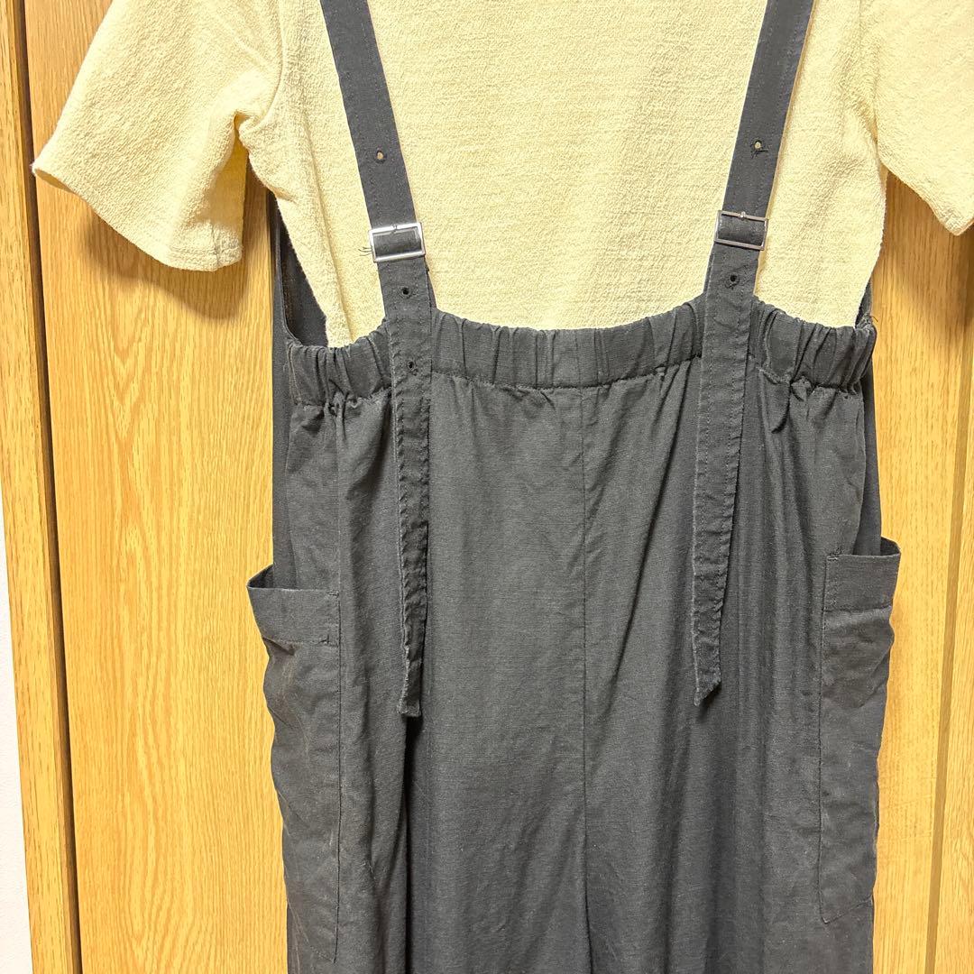 B.Cストック　新品未使用品　セット商品　ブラック Vネック サロペット