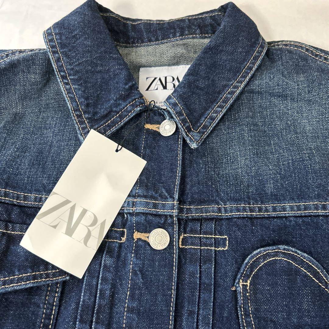 ZARA TRF ハート デニムジャケット S - メルカリ