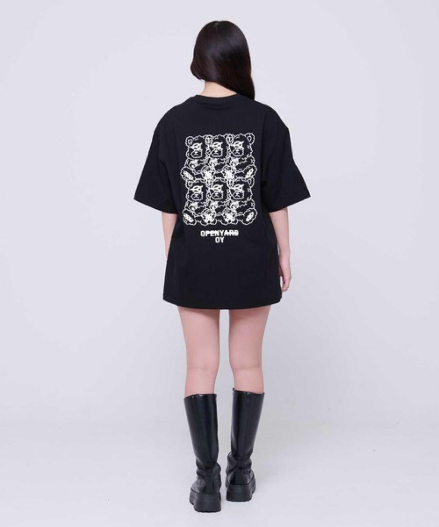 OY くま Tシャツ ブラック 黒 オーワイ SIX ODOLLY オードリー OY(オーワイ) / ODOLLY/オードリーくまTシャツ/--/コットン/BLK