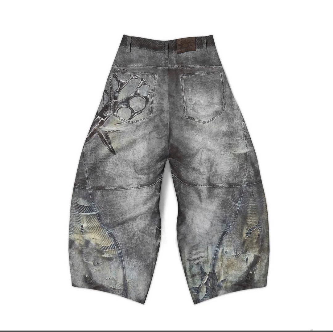 【FengSystem】B6 PRINTED DENIM BLACK ver.