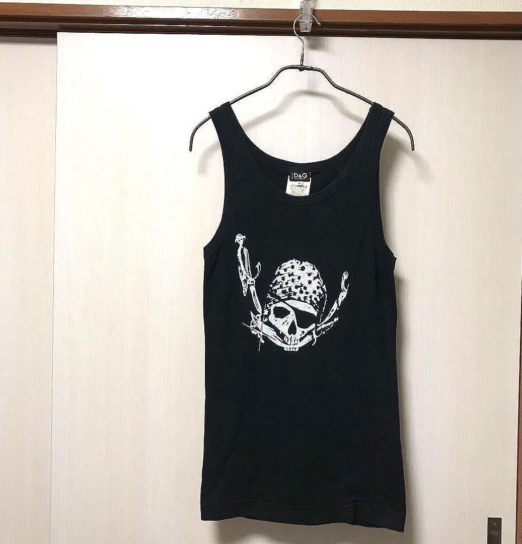 D&G タンクトップ ドクロ