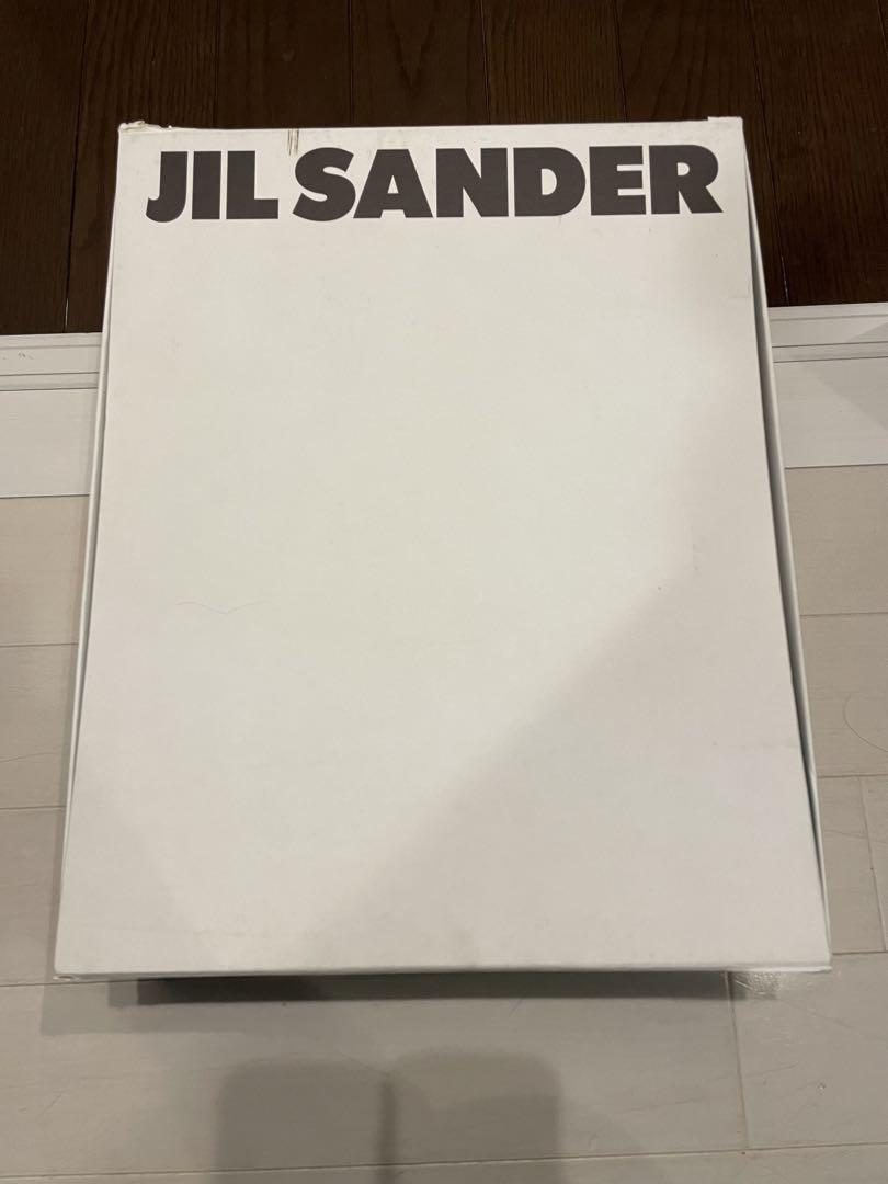 Jil Sander レザー ブロックヒール アンクルブーツ