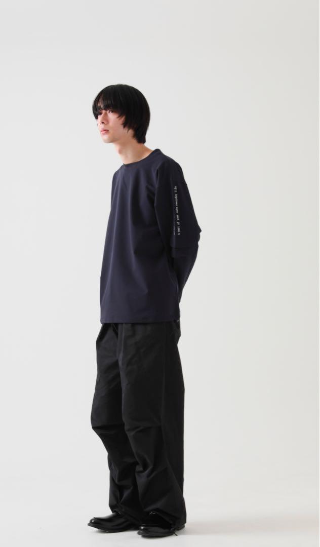 トップス philme sleeve tuck pullover size3 philme sleeve tuck pullover ネイビー サイズ3