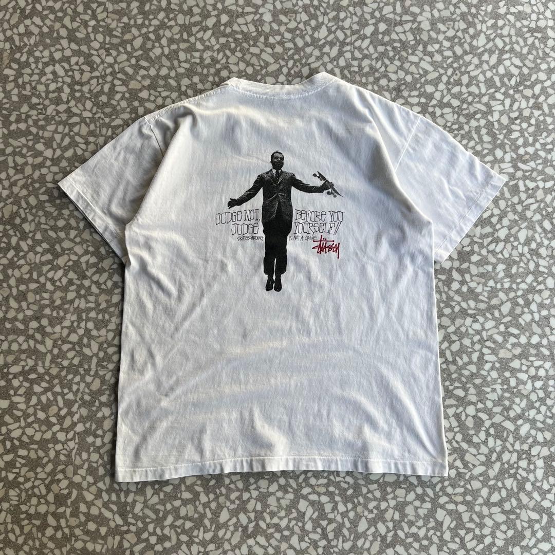 【黒タグusa製、ニクソン大統領】オールドステューシー古着ビンテージ80s半袖