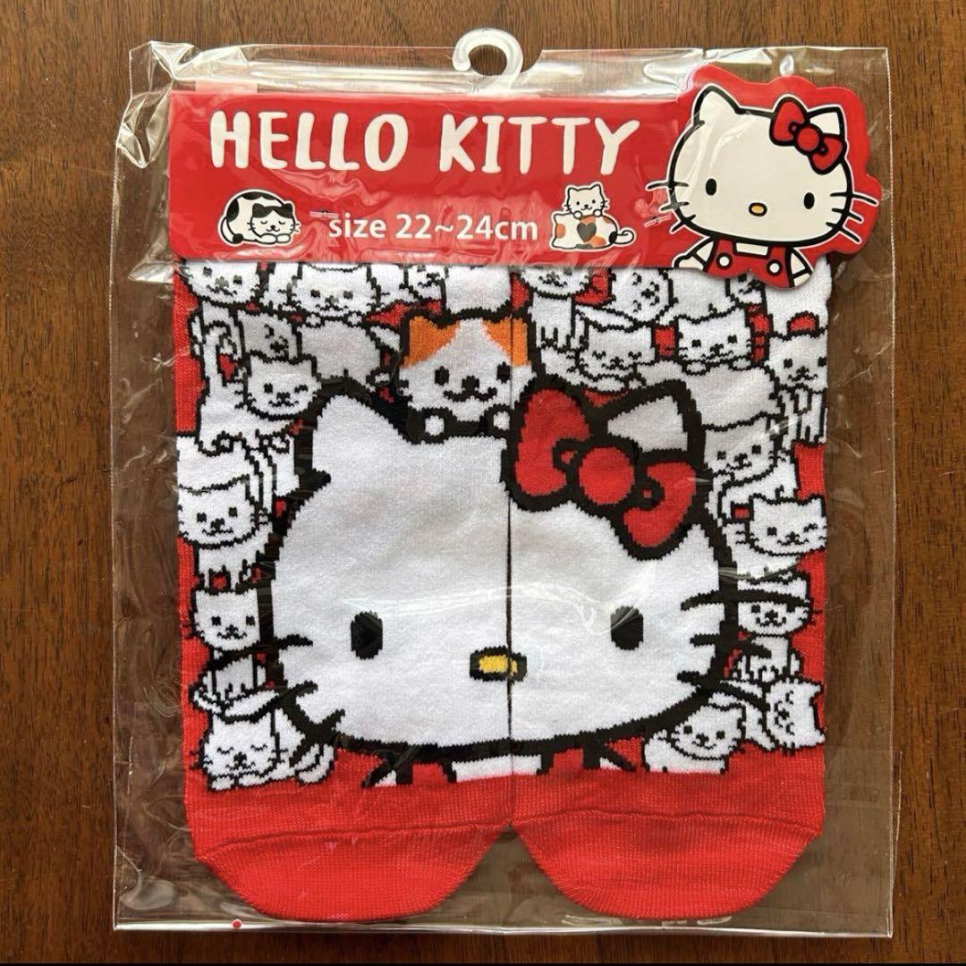 ハローキティー展 ソックス くつ下 靴下 Hello kitty 50周年記念