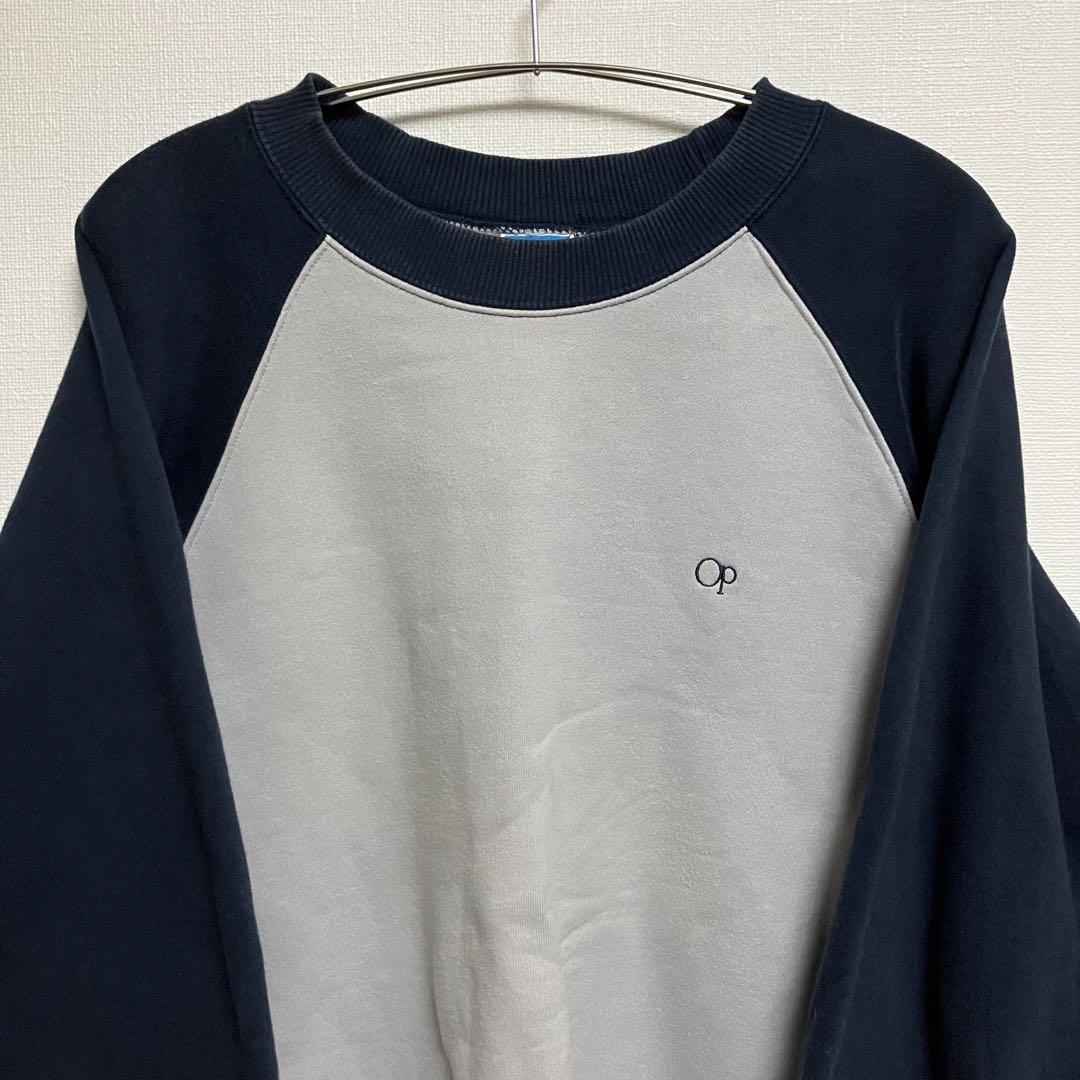 【良デザイン】Ocean pacificラグランスウェット 古着