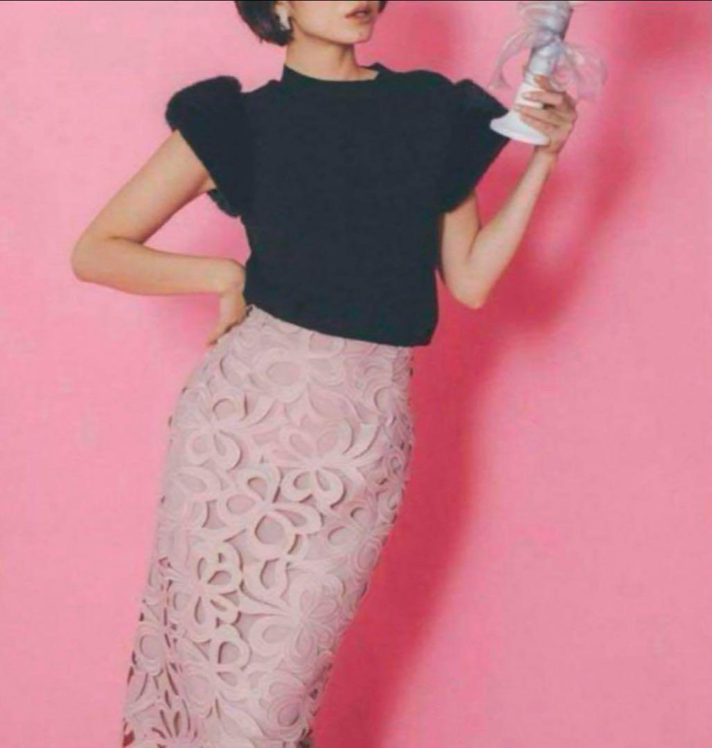 celford リボン タイトスカート グレージュ 34