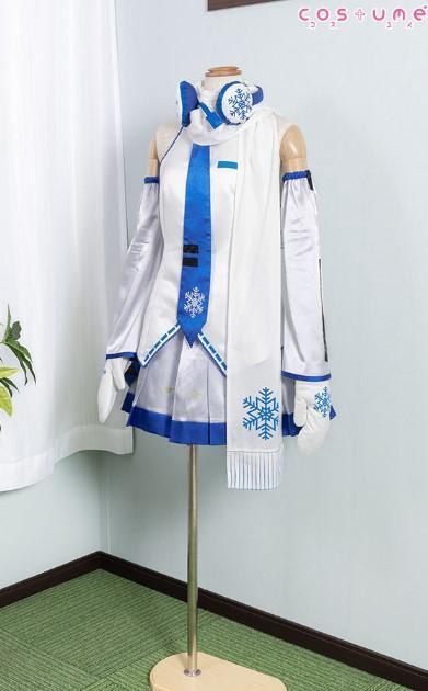 公式　COSPA製　初音ミク 　初代雪ミク　コスチュームセット　コスプレ　S~M