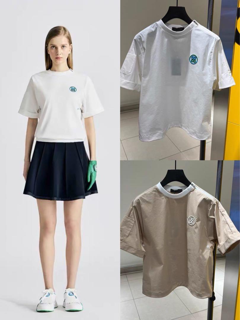 g/fore ジーフォア ゴルフ ウェア レディース Tシャツ トップス 半袖 G/FOREジーフォア ゴルフウェア レディースニットTシャツ ゴルフ