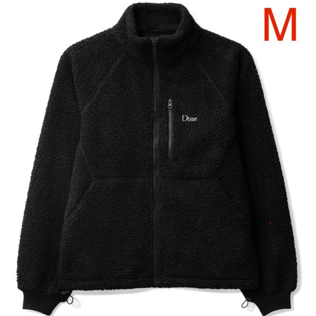 新品 Dime POLAR FLEECE SHERPA ZIP ブラック M