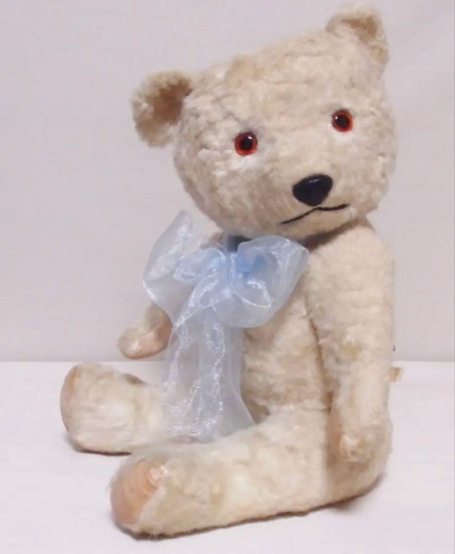 イギリス チルターン社 ホワイト 40cm タグ付き アンティークベア イギリス チルターン社 ホワイト 40cm タグ付き アンティークベア