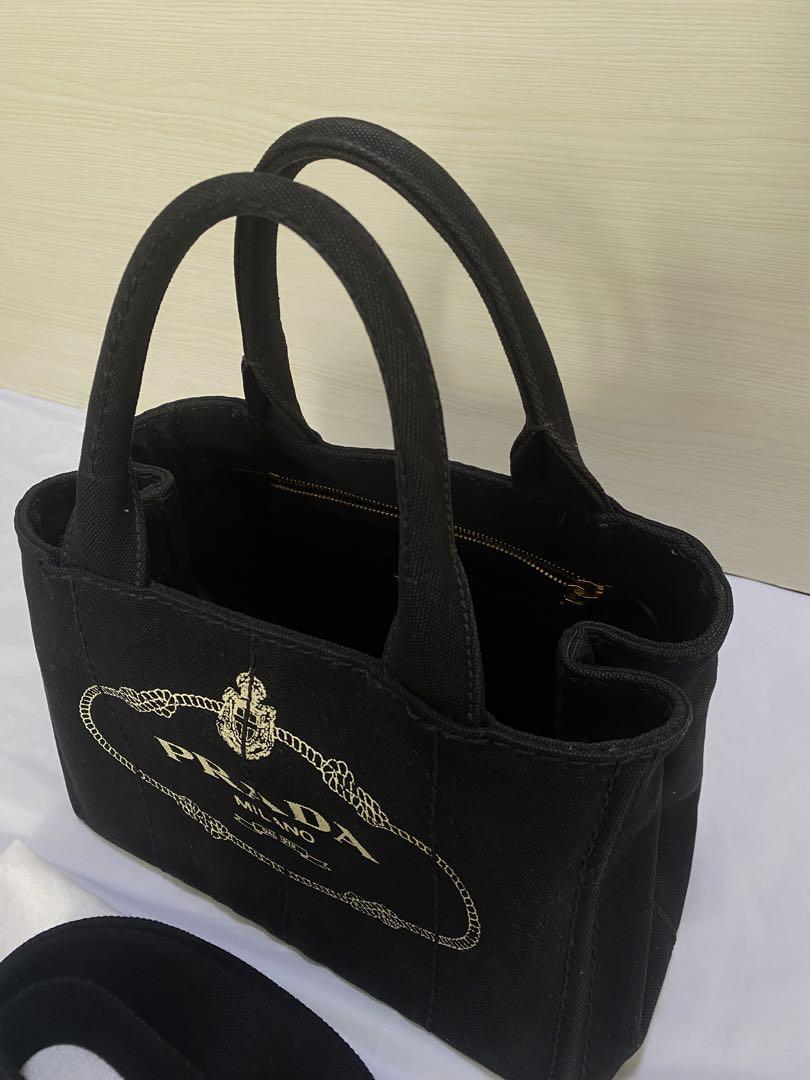 美品　PRADA カナパトート　S 2way ブラック