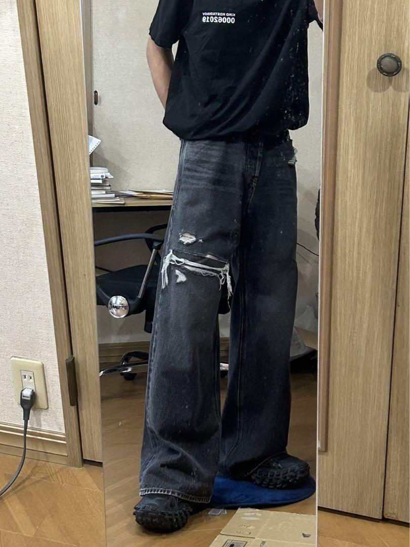 diesel d-riseダメージワイドデニム 28/30 d-rise diesel d-riseダメージワイドデニム 28/30 d-rise