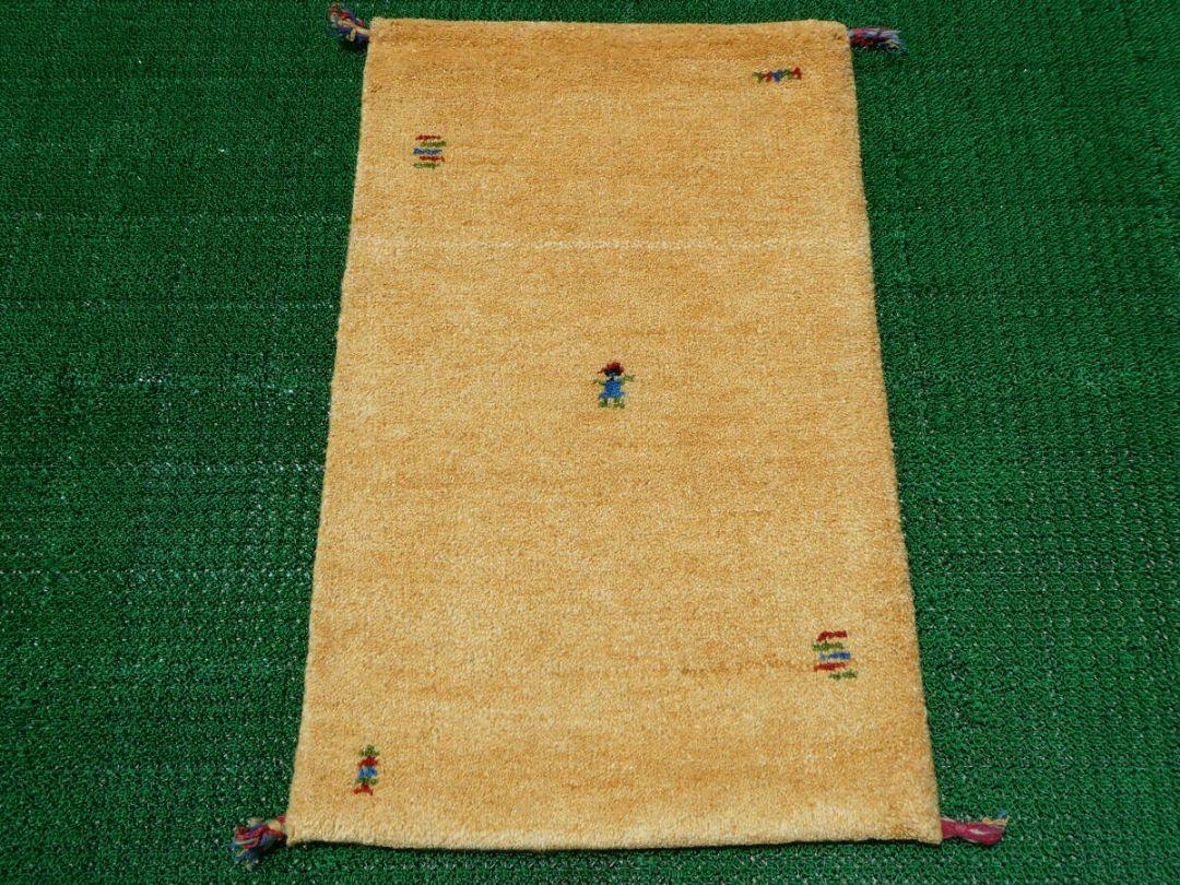 92×59cm　ギャッベ　ペルシャ絨毯　手織り