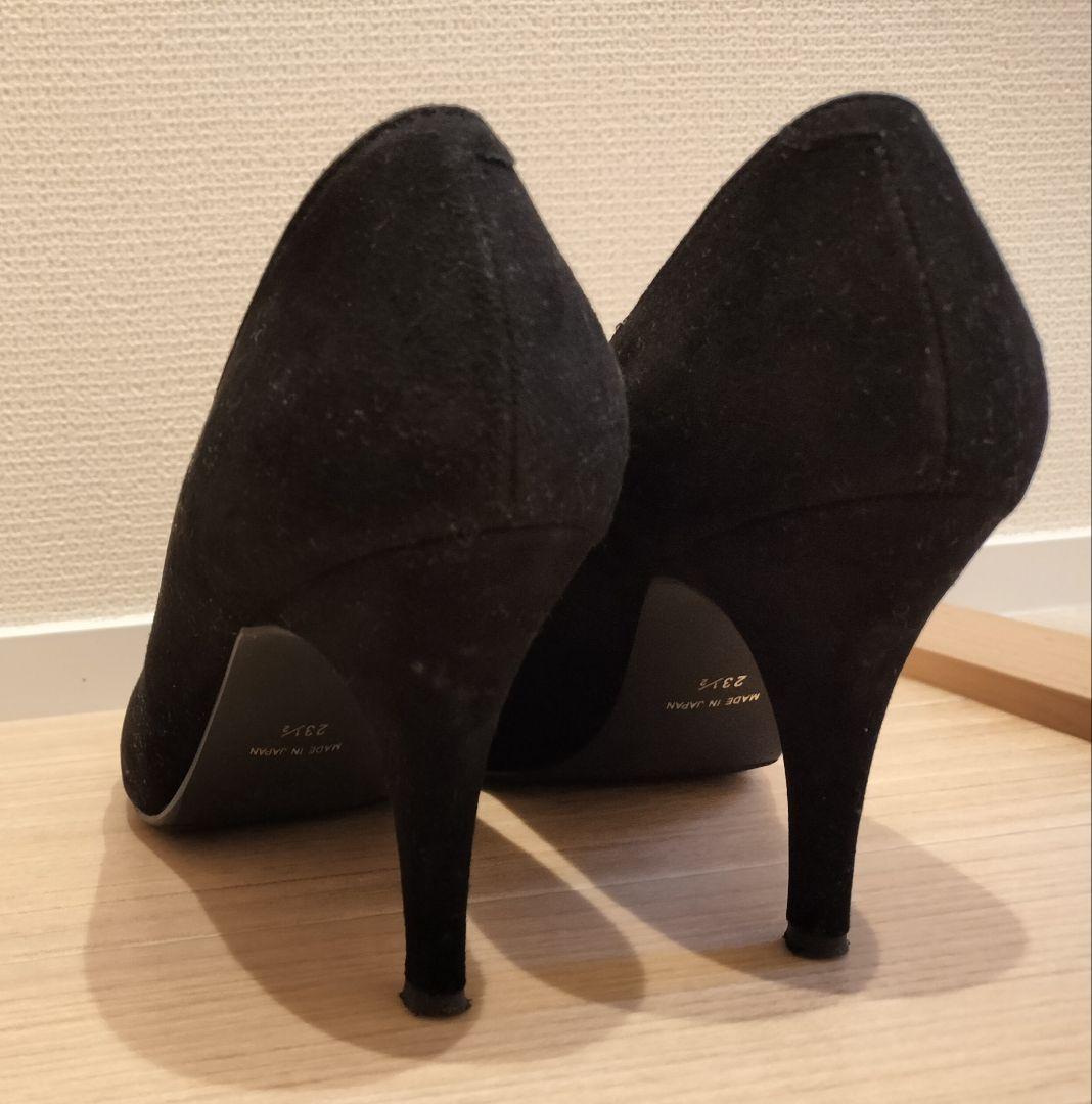 【新品】Perfume ダンスヒール 23.5 ブラック スエード 新品】Perfume ダンスヒール 23.5 ブラック スエード