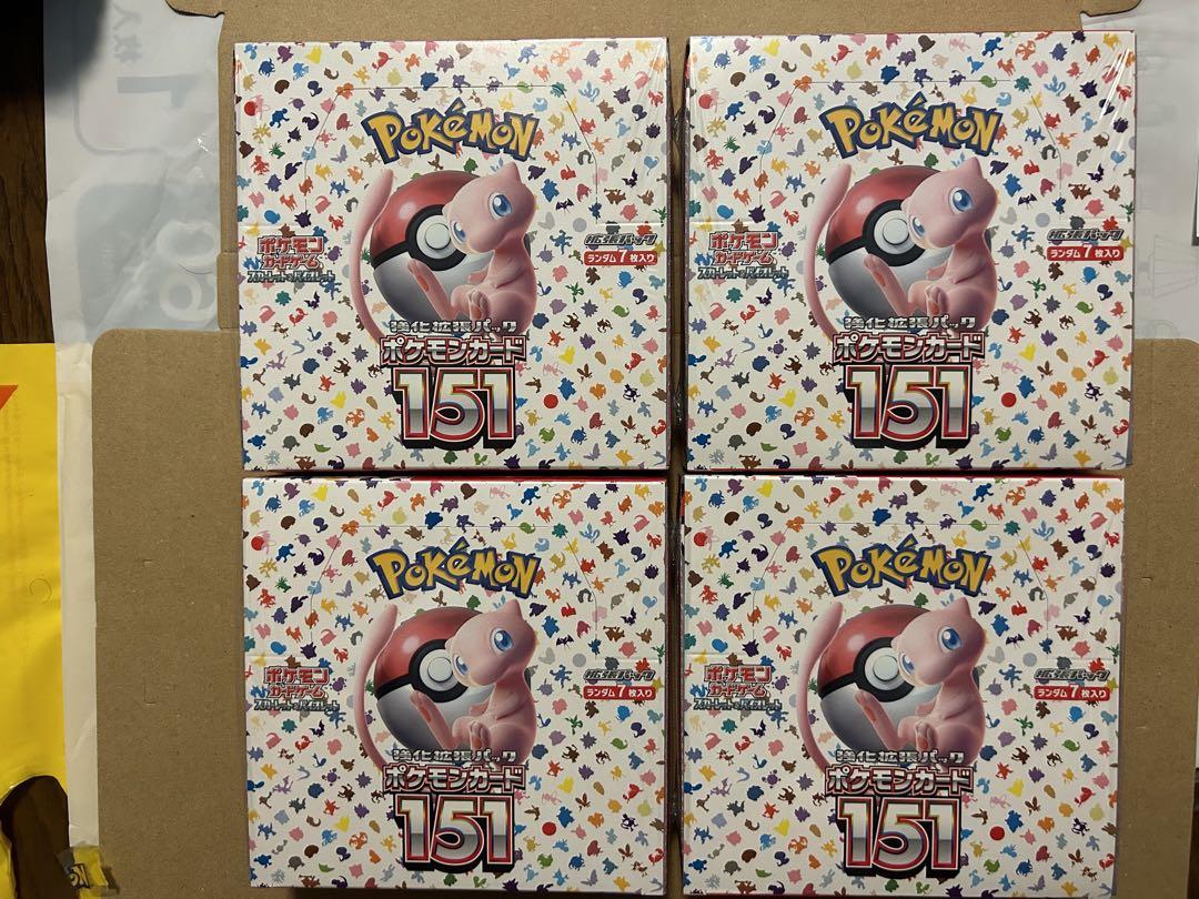 151 ポケモンカード　シュリンク付き　新品未使用　4BOX