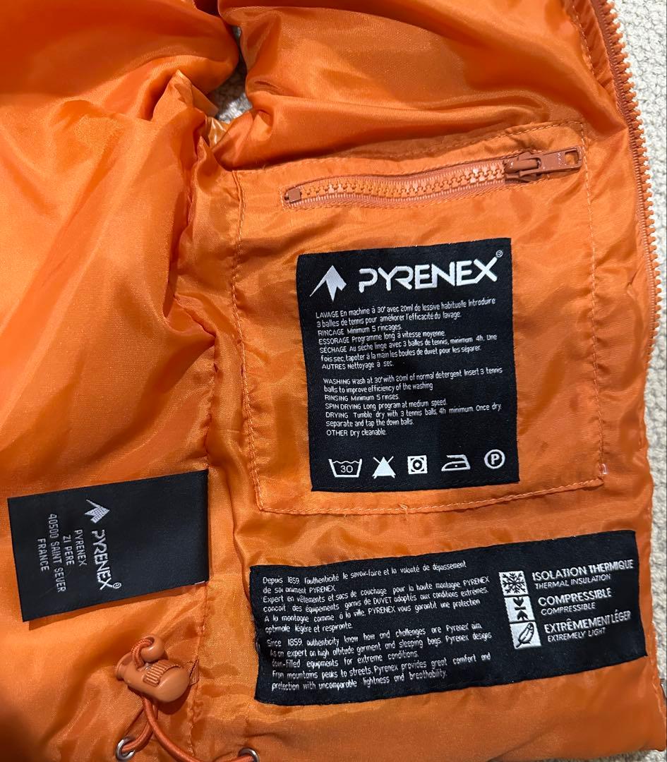 PYRENEX ダウンベスト キッズ オレンジ 4 PYRENEX ダウンベスト キッズ オレンジ 4
