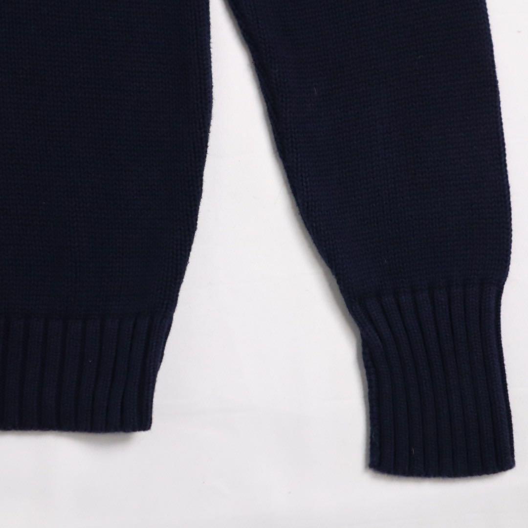 ポロ バイ ラルフローレン コットンニット セーター ポニー 刺繍ロゴ ネイビー