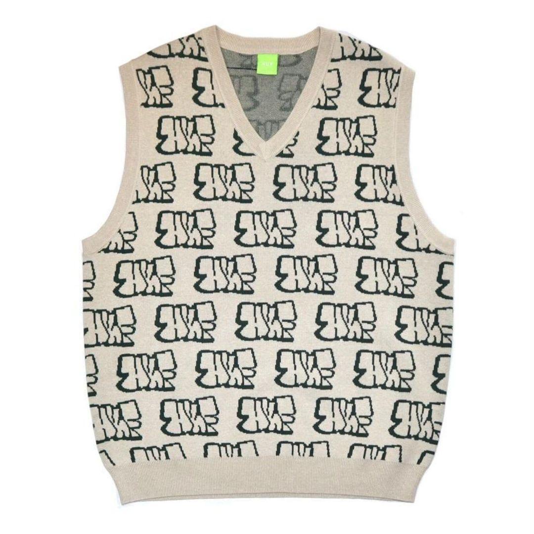 T-ポイント5倍】 HUF ハフ ベスト Mサイズ ニット REMIO VEST KNIT