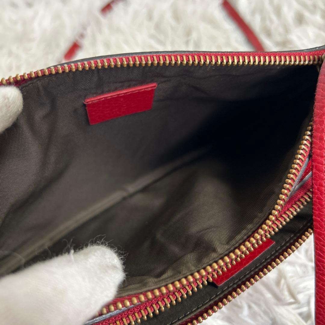 GUCCI アニマリエ ショルダーバッグ レザー ハチ ビー ロゴ GUCCI アニマリエ ショルダーバッグ レザー ハチ ビー ロゴ