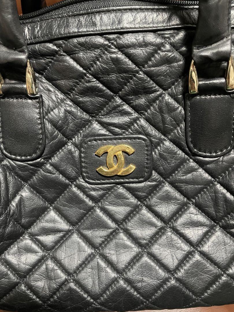 CHANEL シャネル マトラッセ ボストンバッグ ラムスキン