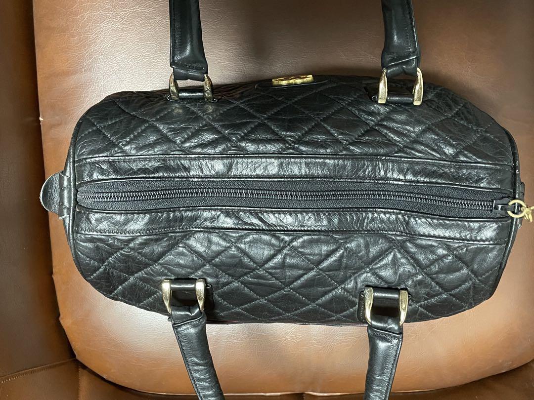 CHANEL シャネル マトラッセ ボストンバッグ ラムスキン