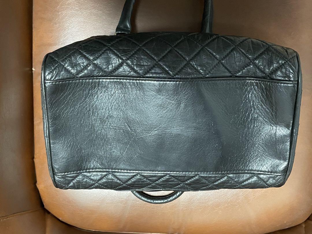 CHANEL シャネル マトラッセ ボストンバッグ ラムスキン