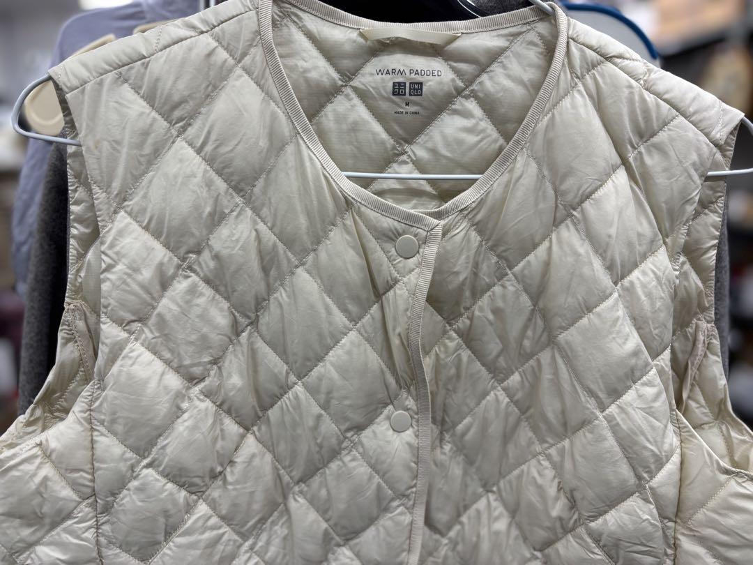 ユニクロ　ウルトラライトダウンロングベスト(L)&WARM PADDED(M)