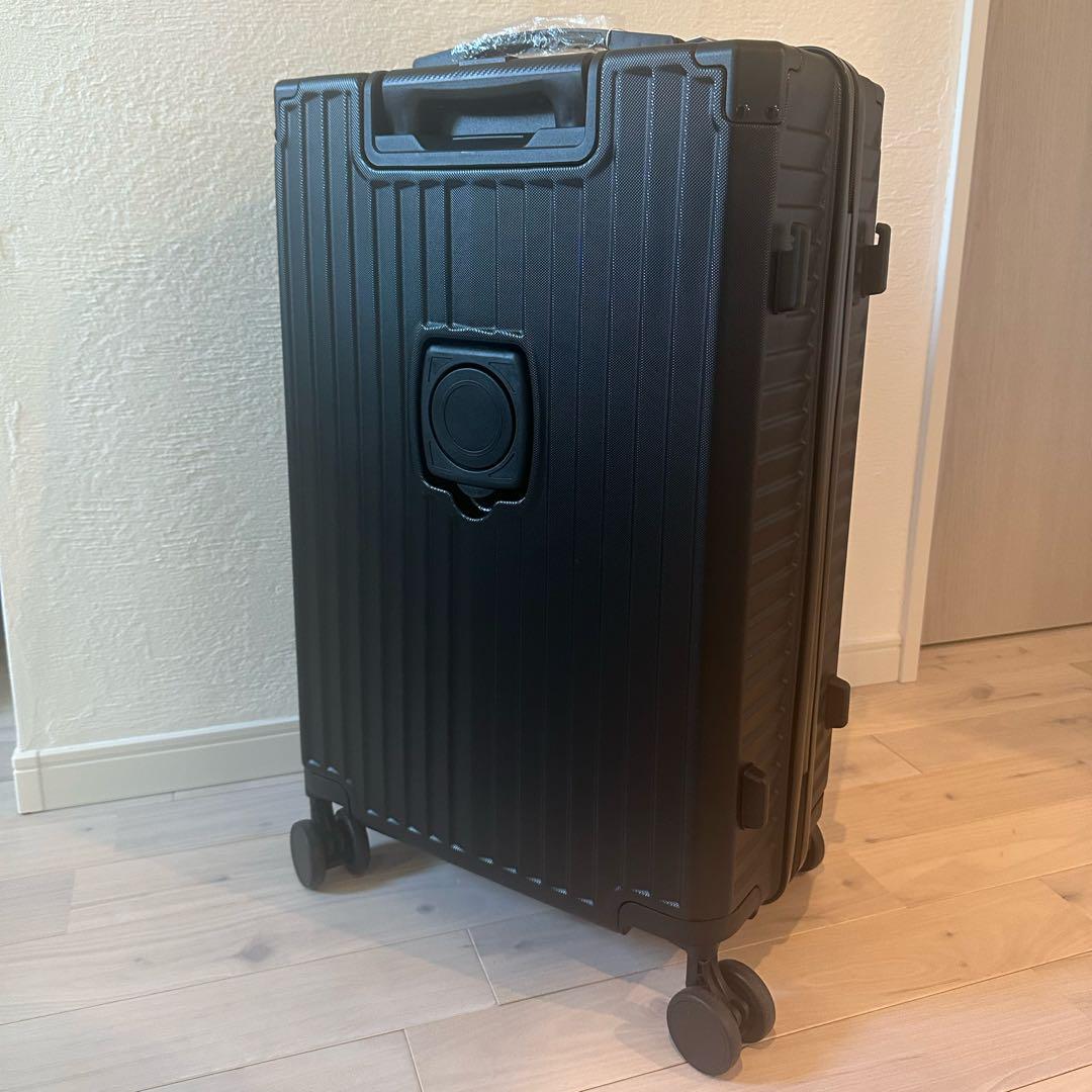 新品✨スーツケース キャリーケース 62L USBポート ストッパー 静音 黒