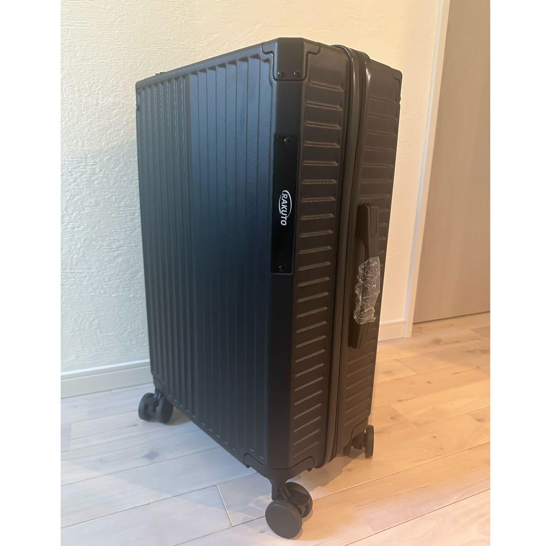 新品✨スーツケース キャリーケース 62L USBポート ストッパー 静音 黒