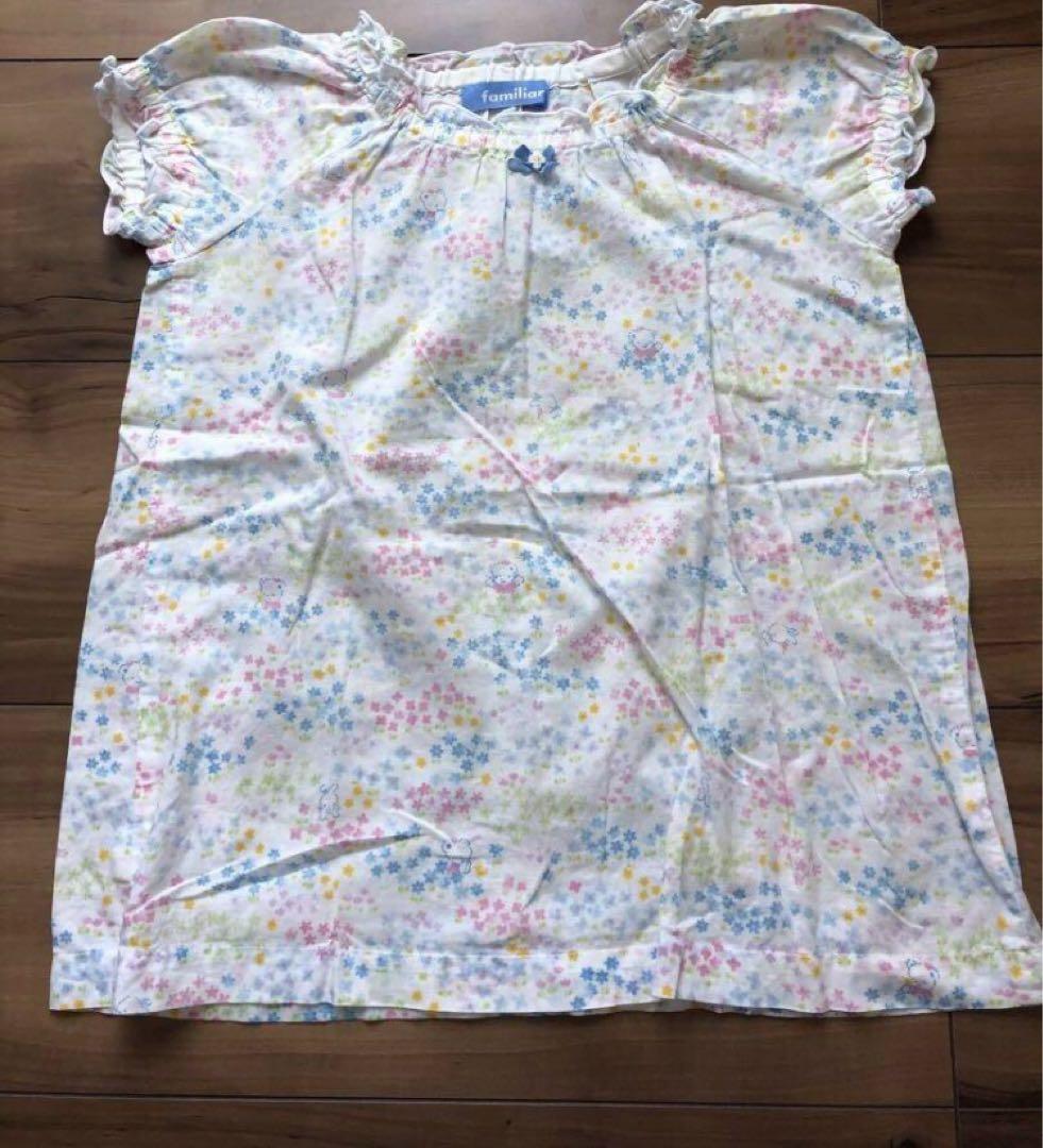 おまとめ❣️ familiar ファミリア 110 Tシャツ 夏 小花柄