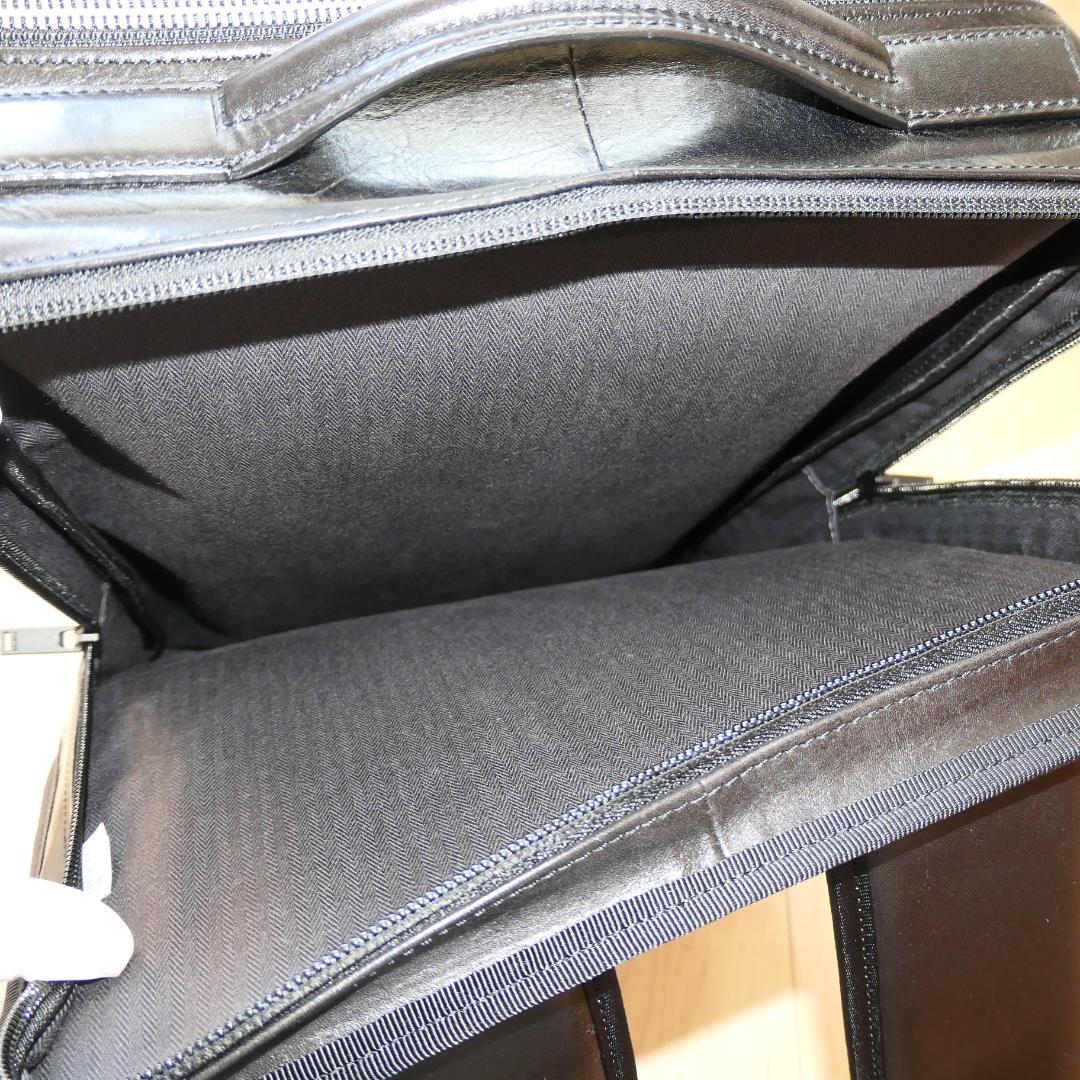 ポーター クラーク デイパック ブラック 2層式 吉田カバン レザー 本革