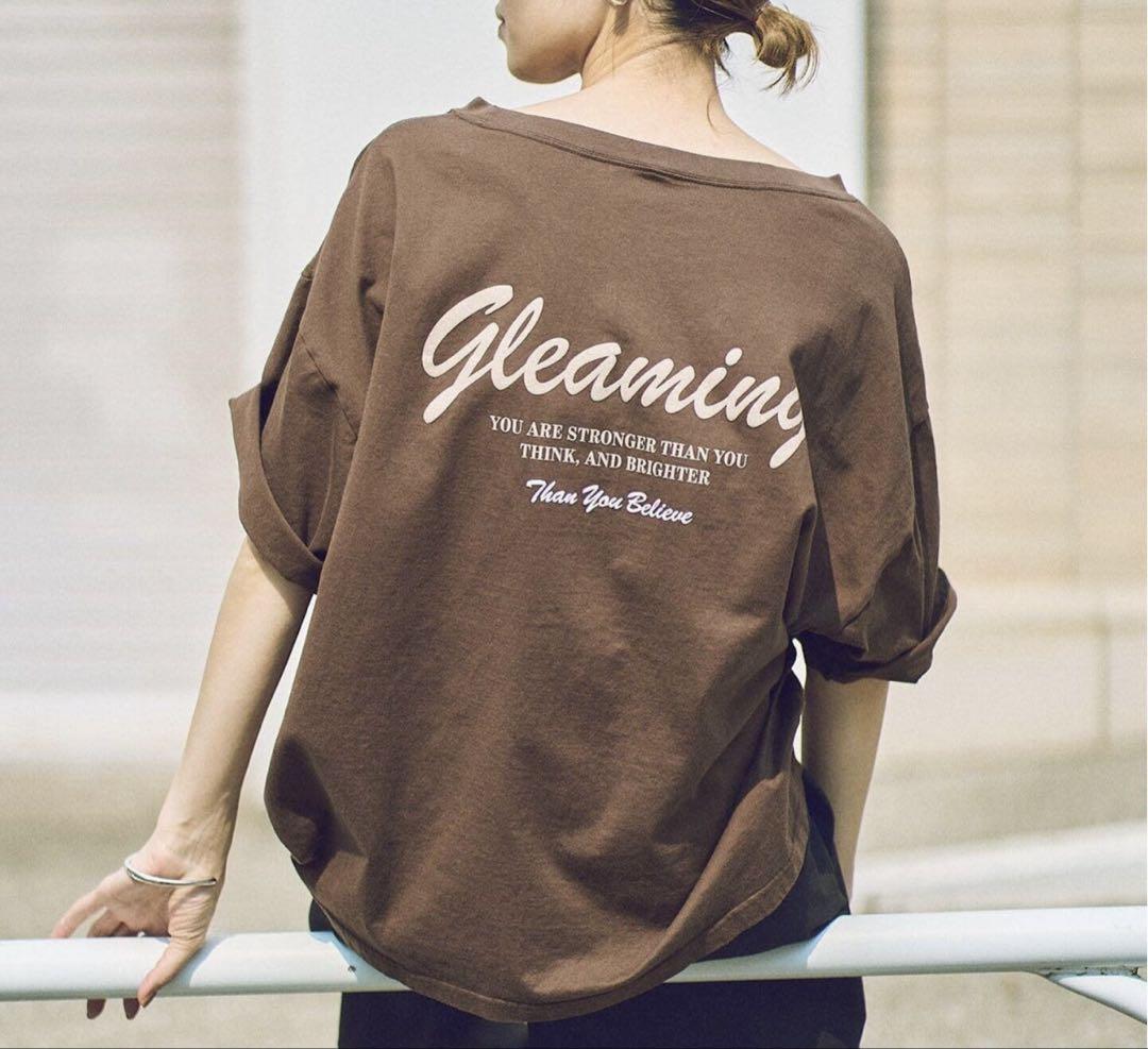 haru×FRAMeWORK　コラボロゴTEE　ブラウン