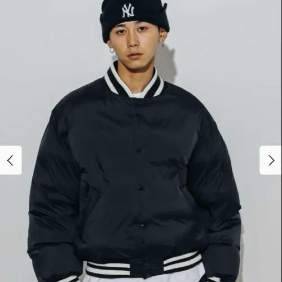 【オンラインショップ】 シーズンオフセール！BEAMS ネイビー バーシティジャケット ジャケット・アウター