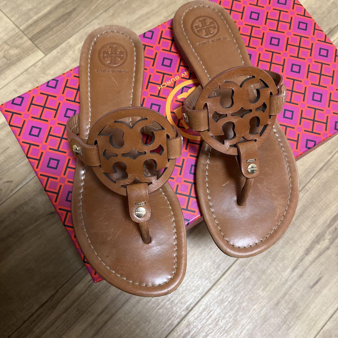 Tory Burch トングサンダル ブラウン サイズ8