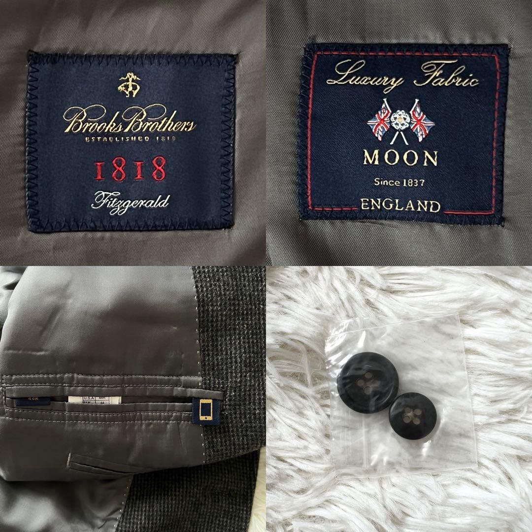 ブルックスブラザーズ フランネル調 ジャケット 44 MOON生地 ブルックスブラザーズ フランネル調 ジャケット 44 MOON生地