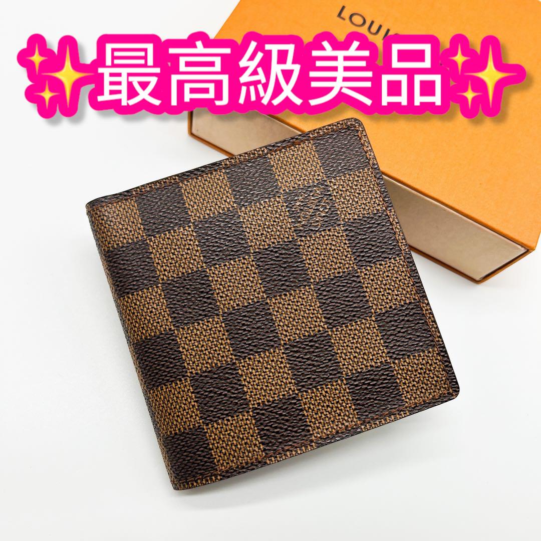 □新同□ ルイヴィトン ポルトフォイユ マルコ 2つ折り 財布