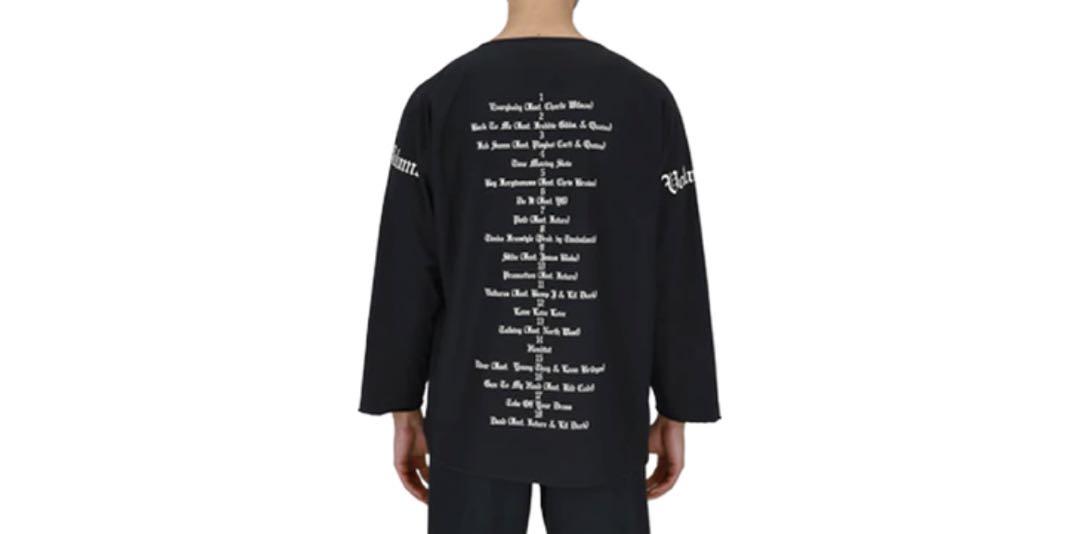 【海外限定】YZY　VULTURES BLACK LONG T