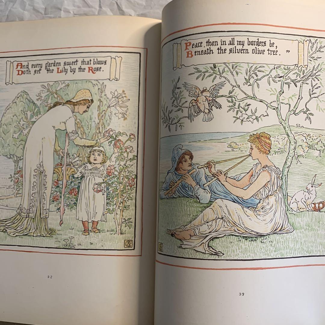 稀少1891年アンティーク初版ウォルタークレイン絵本　洋書　古書　イギリス児童書