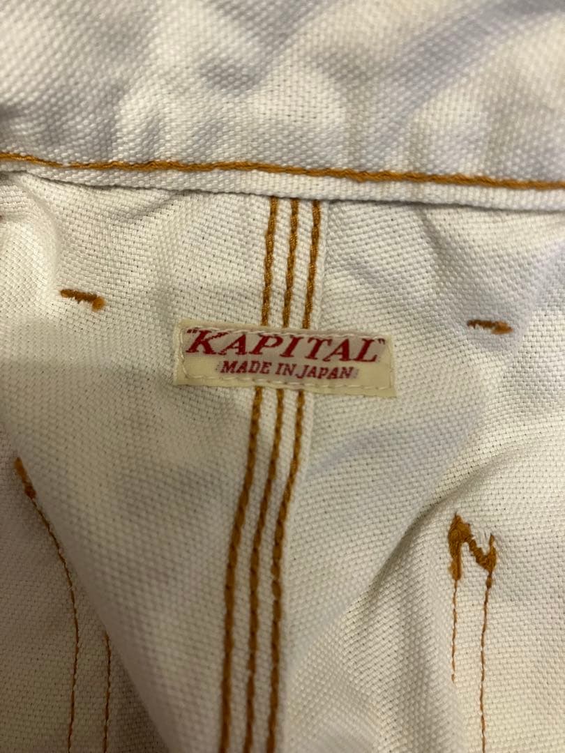 ホワイト カーゴパンツ ダイヤモンドキルティング