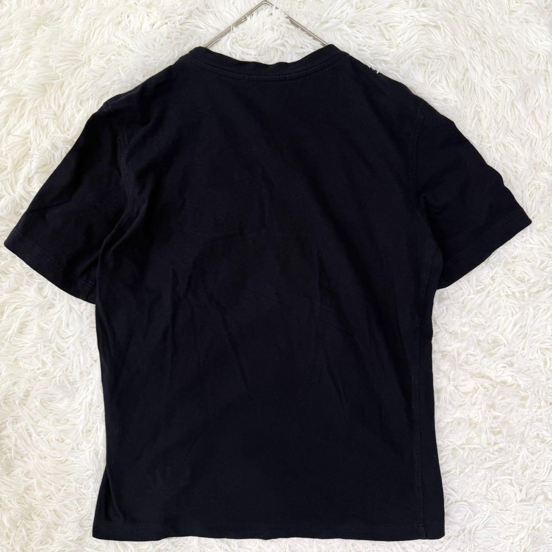 LOUIS VUITTON ヴァージル期 刺繍 LVロゴ ライン Tシャツ 濃紺 LOUIS VUITTON ヴァージル期 刺繍 LVロゴ ライン Tシャツ 濃紺