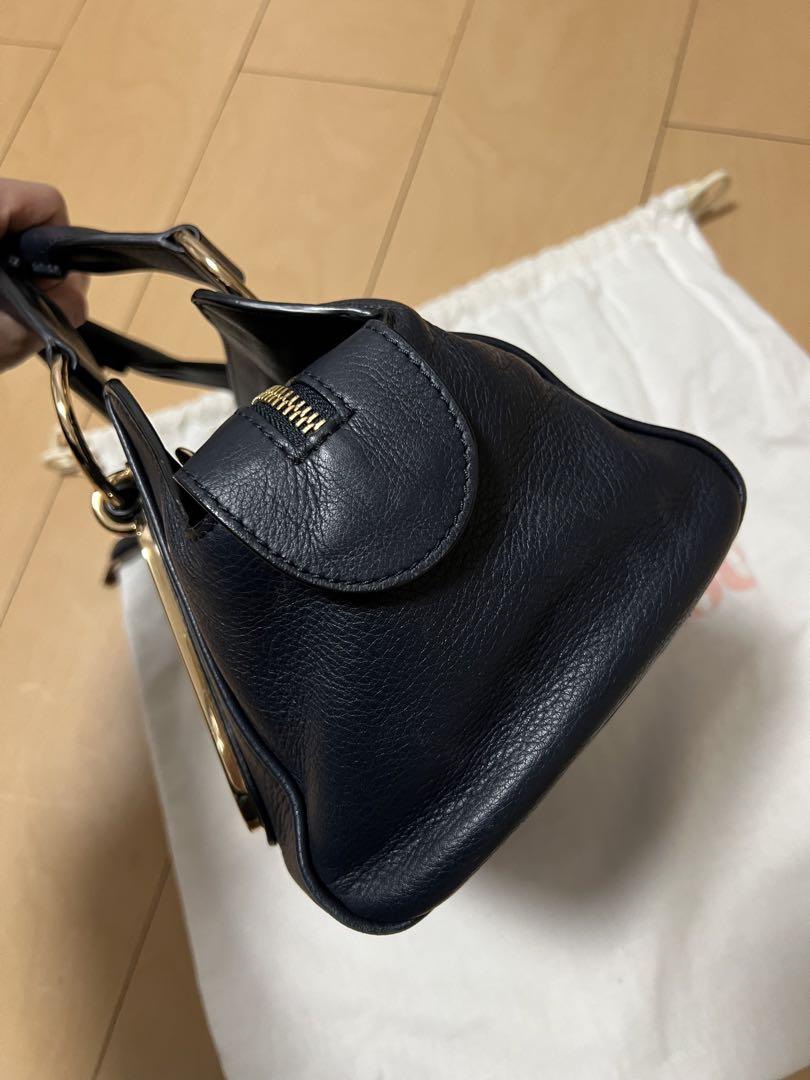 お値下げ中、シーバイクロエ、ハンドバッグ、ボストン、ネイビー お値下げ中、シーバイクロエ、ハンドバッグ、ボストン、ネイビー