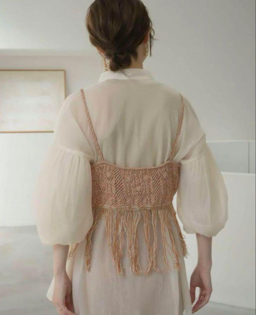 トップス Eaphi warm knit bustier 新品未使用タグ付きeaphi RIB KNIT BUSTIER