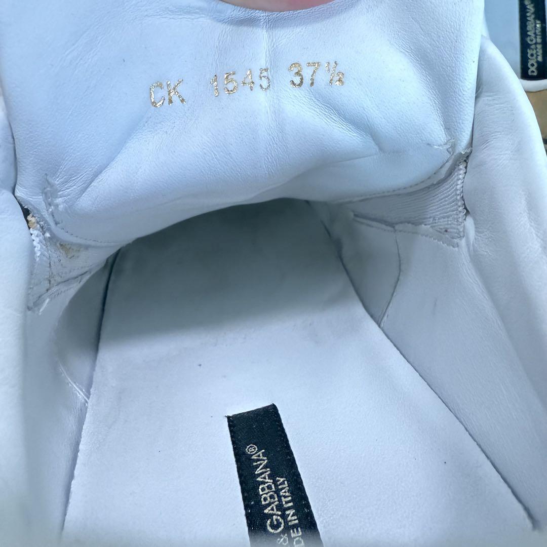 DOLCE&GABBANA 手書き風 プリント スニーカー ドルチェ＆ガッバーナ