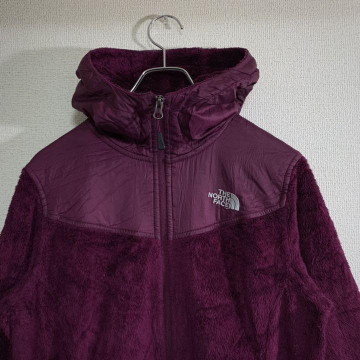 North Face デナリジャケット フリース フーディ ロゴ 刺繍 古着