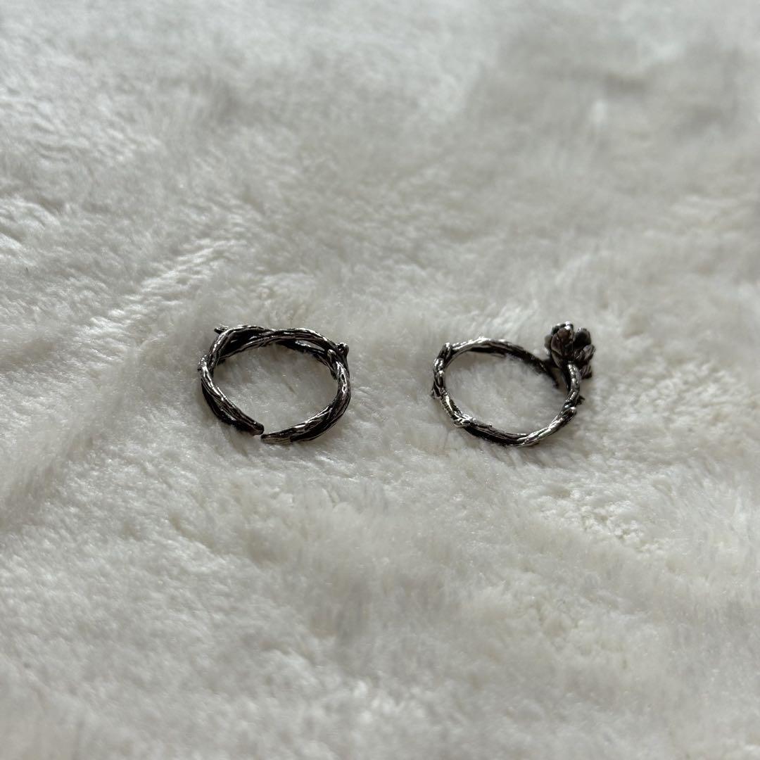 gunda ガンダ ROSE RING(Pair) ローズリング(ペア) リング 2022 1st】gunda<ガンダ>ROSE RING/Pair/Free [ローズリング
