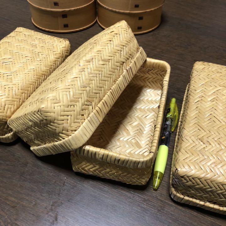 DAIIMARI　渡辺竹清氏　竹細工　弁当入れ等 竹細工 お弁当 3個
