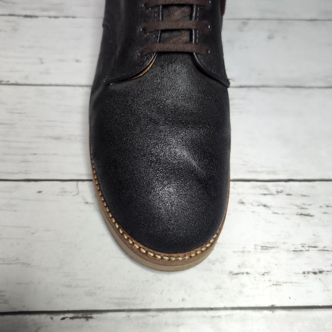 【レア】ALDEN バケッタレザープレーントゥレザーシューズ49085 26cm
